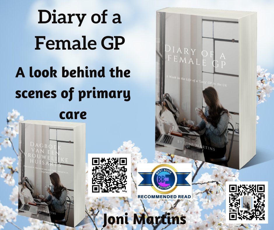 JoniMartins3's tweet photo. Saints, slackers or seriously hard-working?
DIARY OF A FEMALE GP by @JoniMartins3
⭐️⭐️⭐️⭐️⭐️
#GPWorkload #IARTG #CoPromos
https://t.co/kZGbYgW0uE
🇳🇱 DAGBOEK VAN EEN VROUWELIJKE HUISARTS
https://t.co/6PB0SGrvVb
Read now!
Best Book Editors’ Recommended Read. https://t.co/tdQQS2axwx