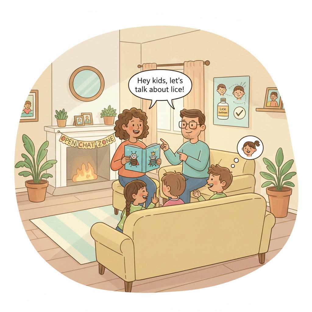 LiceHappenGA's tweet photo. Open conversations about lice can transform your home! Encourage your kids to share their experiences, creating a stigma-free space. Equip them with knowledge for early detection. What’s your approach to discussing health concerns? Share below! 🗨️ #LiceAwareness #LiceHappens https://t.co/5kdyV3FlWm