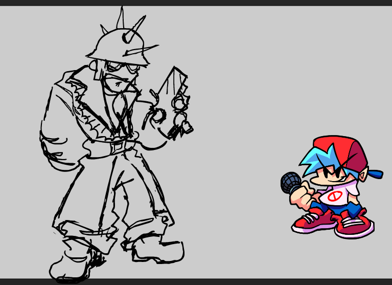 FNFRoadToGlory's tweet photo. These last four include a few concepts from Kuribo (1 and 4) of the classic Madcap from another week, and Madcap himself. Images 2 and 3 are more concept from the previously mentioned artist who I failed to find. I still quite like the fully coloured and shaded design! https://t.co/dKTsaaVX1n