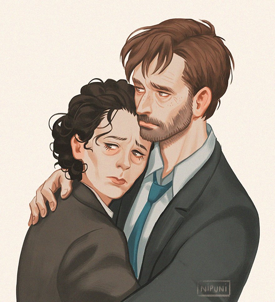 NipuniDraws's tweet photo. Some self indulgent shippy Hardy and Miller ☺️❤️ [1/2] #broadchurch #alechardy #elliemiller #davidtennant #oliviacolman https://t.co/7S6XPKUA18