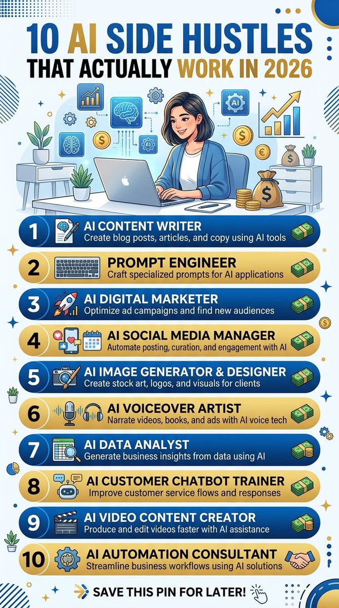 10 AI Side Hustles That Actually Work in 2026 Visit site Discover ...