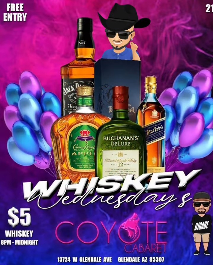 djchief00's tweet photo. Come out to Coyote Cabaret for Wild Whiskey Wednesdays!! https://t.co/2UlNtSFPI4