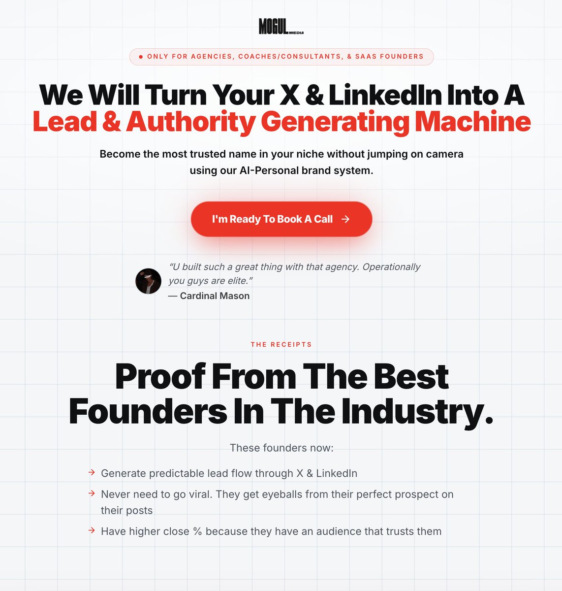 wizofecom's tweet photo. We opened a new round of our coaching program for building your personal brand on X and LinkedIn.

It's for founders who have a real business but stay invisible online while less qualified people get all the inbound.

You get every system we use across our agency, weekly calls with me and my team, and free access to our AI suite that builds your topics and writes your content in your voice based on what's actually working.

The exact system behind the top personal brands in the world.

Book a call below.

https://t.co/9GZnl47foo