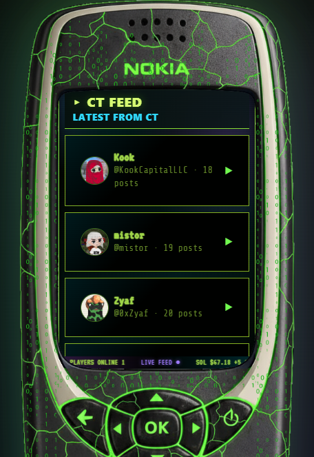 SnakeOS_SOL's tweet photo. While everyone else is doomscrolling...

I'm deciphering CT from a Nokia 3310 🐍📟 https://t.co/dWpM9Db8x7