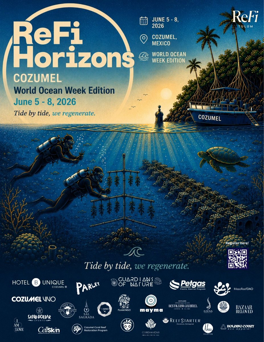 MesoReefDAO's tweet photo. A few days ago, we participated in a series of talks for World Oceans Day with regenerative stakeholders in the Mexican Caribbean! https://t.co/FsWS6HloiH