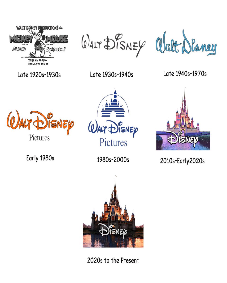 cartoonvibes26's tweet photo. Which Disney Logo Is Your Favorite? 🤔 https://t.co/y94HMhYxyo