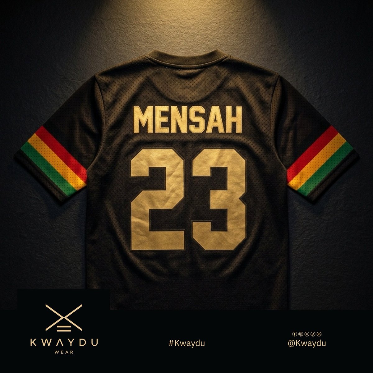 Kwaydu's tweet photo. Identity meets style.

Custom jerseys made for those who wear their heritage proudly. 🔥

#KwayduWear #WearYourStory #FIFAWorldCup2026 https://t.co/1Gf7xdQBSc
