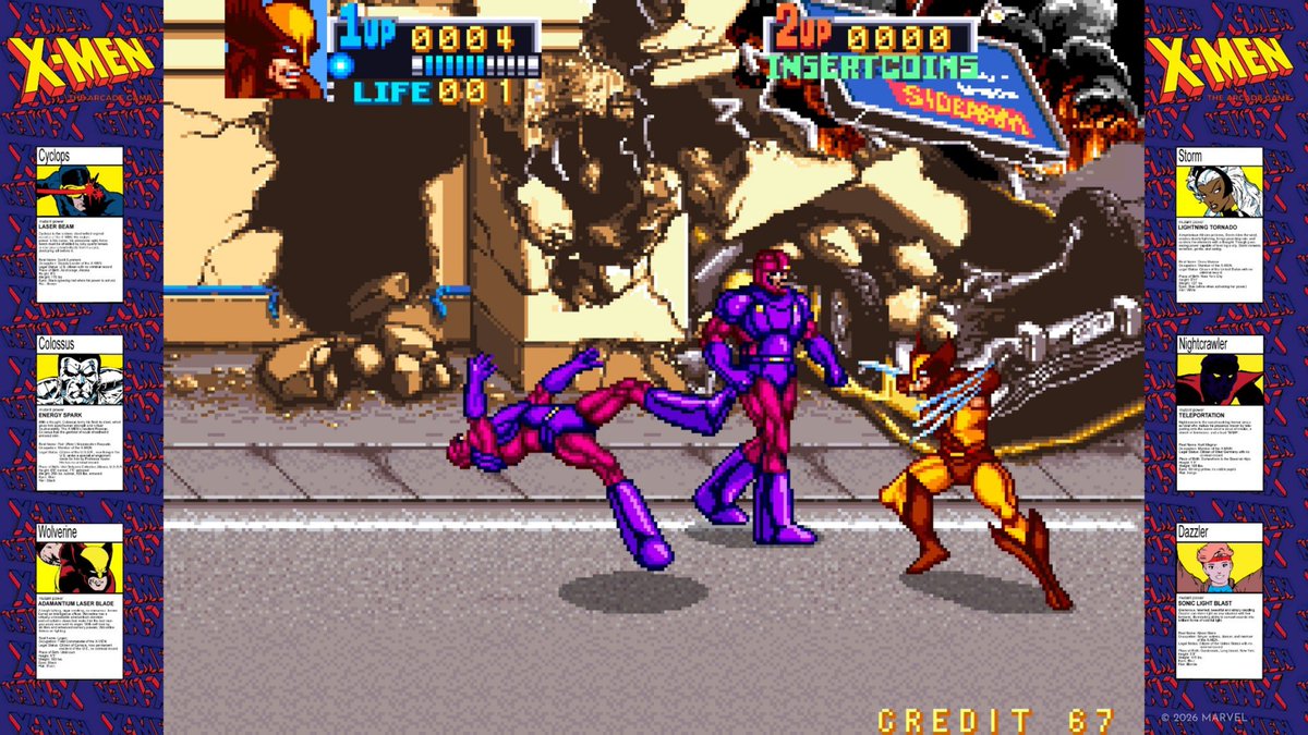 Wario64's tweet photo. X-Men: The Arcade Game + 5 more games is $19.99 on US PS+ https://t.co/vGRngxP5R1 https://t.co/5YQF17uaEv