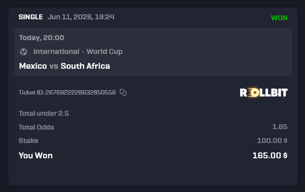 MontieCrypto's tweet photo. Enjoying the World Cup Promos

First bet towards my Group Stage Streak was a Win

Another 9 of these to go, surely we keep hitting https://t.co/ysk8baEKJQ