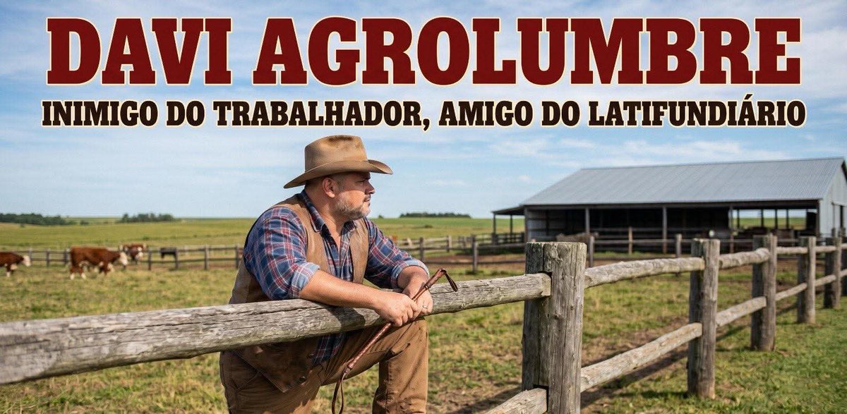 PiklesT's tweet photo. 🚨”Para o agro, perdão de dívidas bilionárias. 
Para o trabalhador, silêncio e “cautela”. 
DAVI ALCOLUMBRE INIMIGO DO POVO https://t.co/uYcjook8X3