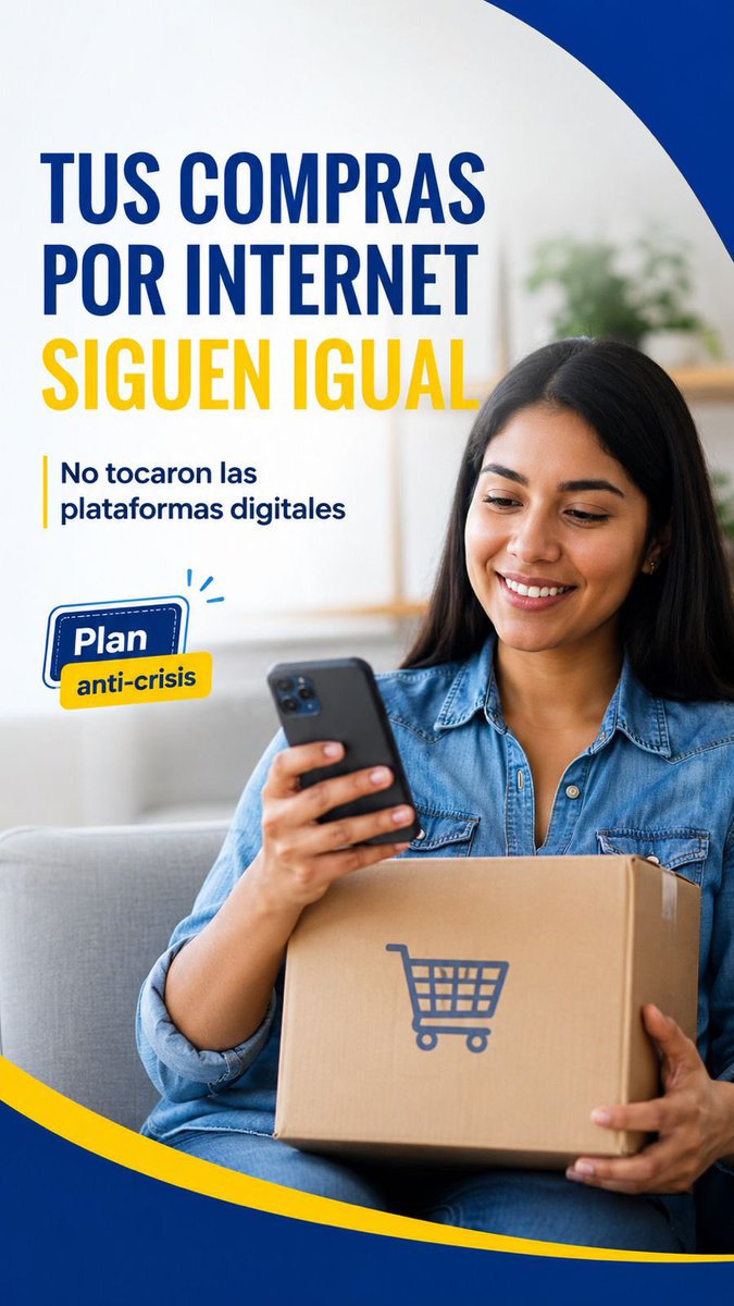 jonattano8's tweet photo. #PlanAnticrisis no toca Compras por internet y plataformas digitales permanecen sin cambios. 🙌🏽 https://t.co/g8kyfeMICm