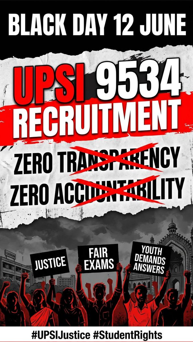 spsingh028's tweet photo. Black Day 🖤

UPSI 9534 Final result Day 
12 june 2022
#upsi9534_scam2021 
Where is the Score Card of UPSI 9534?
Where is the topper of UPSI 9534?
Where are cut off marks EWS women.?
#upsi_give_scorecard 
#upsi_give_normalisation_data https://t.co/JVHeQbATTA