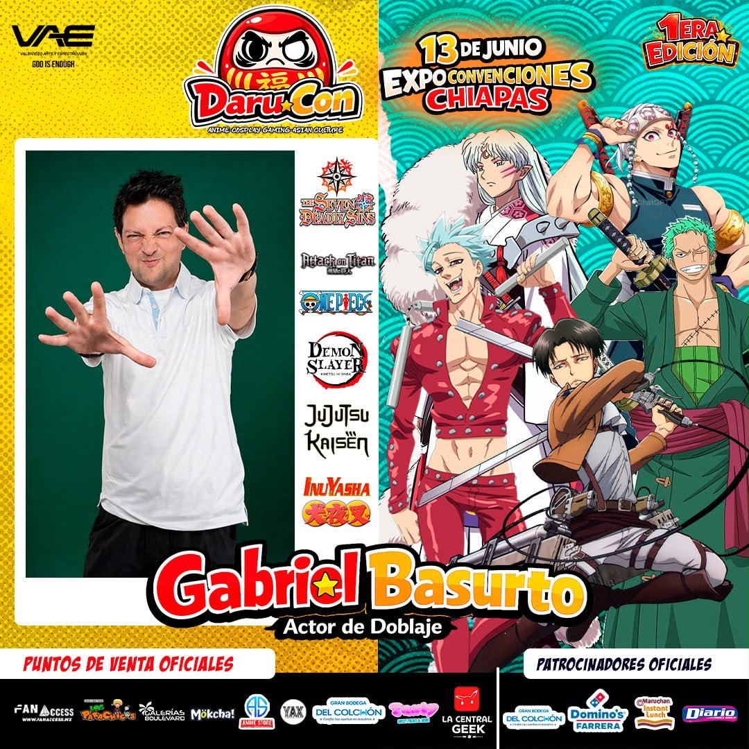 GabrielBasurtto's tweet photo. ✈️ GRATIS firmas y fotos VENTA de mi merch AMIGO EXPOSITOR lleva producto de los personajes que doblo ES UN “GANAR GANAR” para todos. Los espero este sábado chiquillos calientes de mi natal Tuxtla Gutiérrez Chiapas, la tierra que me vió nacer jajaja https://t.co/m0m424TCZV