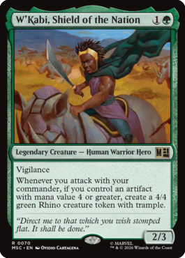 MTGGoldfish's tweet photo. Legendary warriors of Wakanda in green from the precon. More previews at https://t.co/nEAD56xTUs

Source: https://t.co/ZpiTnsSq4G
🎨: @tintanega https://t.co/luMVM4jOgA