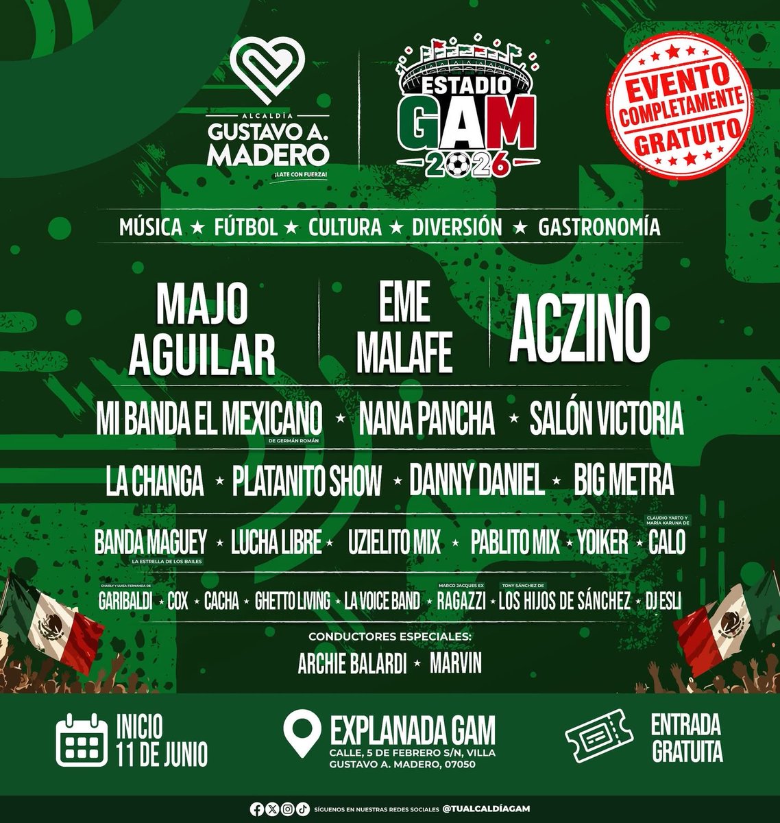 ufosaurus's tweet photo. Se puso mejor en la Gustavo A. Madero JAJAJA #mundialdefútbol #SomosMéxico https://t.co/ZtvVrFbtWo