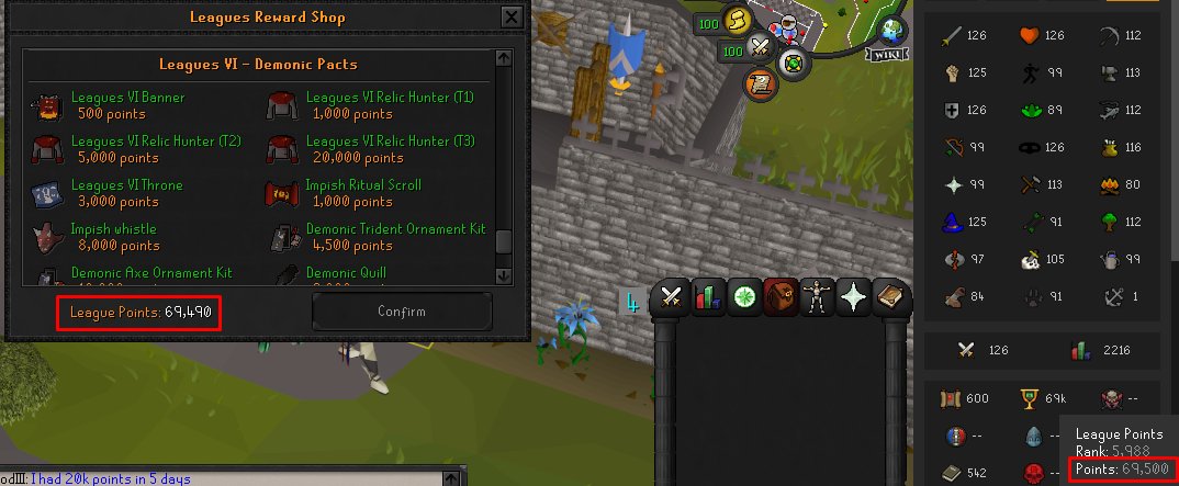 Geometric_Atom's tweet photo. @JagexSupport @OldSchoolRS I am missing exactly 10 points from leagues.... Before I logged off leagues for last time.. It said I have 69,500 points exactly, even highscores says it.. I am 10 points from purchasing all rewards I should of had/want. Please help
Account : ShaliWeDab https://t.co/MCQQjRUmyn