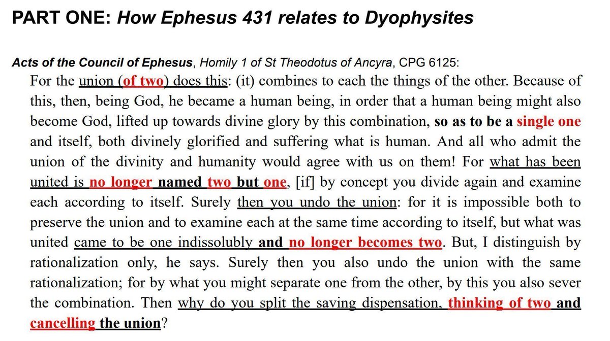 dioscoros_'s tweet photo. @reformedroom @GloveAcademia @miaphysite3 You think Satan possessed the Third Holy Council, and that it’s pagan?

I guess the “reformed” in your name makes sense! https://t.co/G1umcm25AL