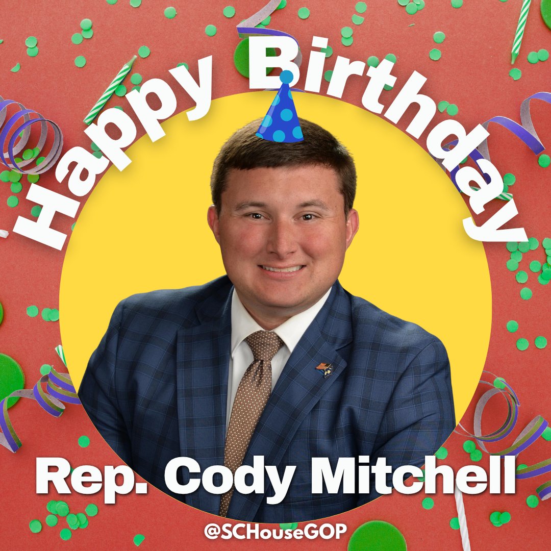 SCHouseGOP's tweet photo. ๐ Happy Birthday Rep. @CTMITCHELLSC! Hope you have a great day and thank you for all you do for Chesterfield, Darlington, Kershaw & Lancaster Counties!
#ChesterfieldCountySC #DarlingtonSC #kershawcountysc #lancastercountysc https://t.co/5jBlvFrhBF