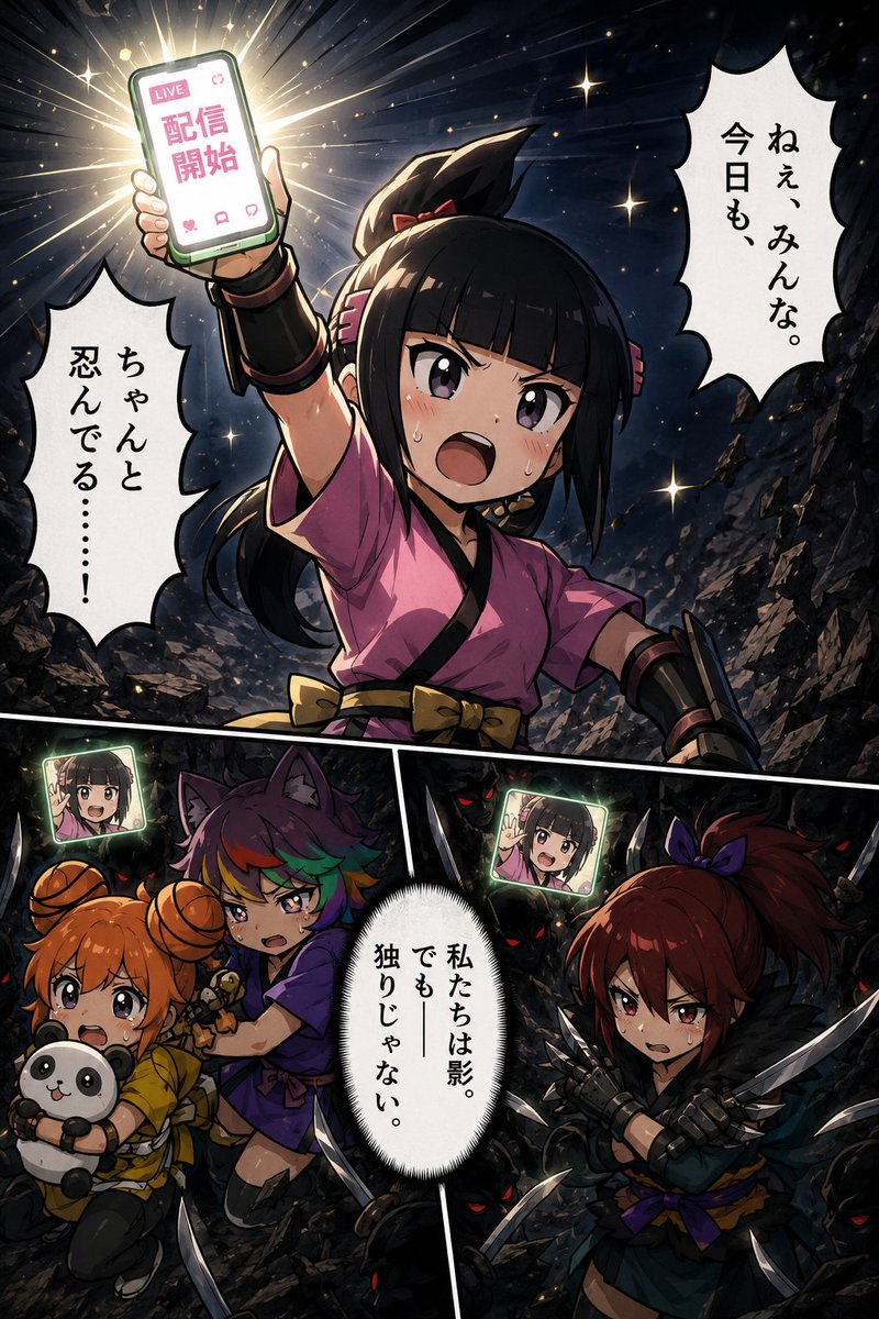 クリプト忍者咲夜 二次創作AIマンガ 「誰がための勇気！」（2/2）