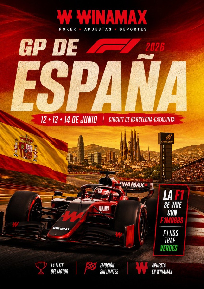 f1mobbs's tweet photo. Llega nuestra carrera, el GP España en el Circuit de Barcelona-Catalunya 🇪🇸

No hay mejor lugar para vivirlo que con nosotros, comenzamos el GP 🏎

📱 https://t.co/4dZEb3ytyu https://t.co/gfbXRSNtpQ