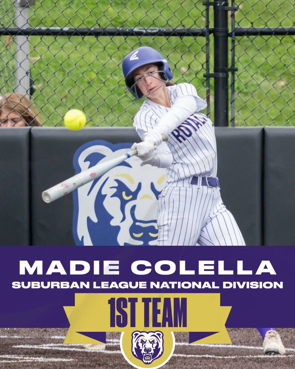 NRAthletics's tweet photo. 🥎🏆 Suburban League National Division honors for the Bears!
⭐ 1st Team: Mya Goloja, Madie Colella
⭐ 2nd Team: Elizabeth Nuzzo, Kaitlin Green
Congratulations to these outstanding student-athletes on their well-deserved All-Conference recognition! 
#NoRoNation #BearsSoftball https://t.co/5oq7dXsltK