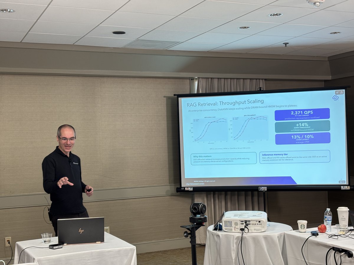 solidigm's tweet photo. As context windows grow, GPU memory can't keep up. Long-context AI inference forces systems to recompute the same work over and over, burning cycles and slowing response times. At scale, that's not sustainable. #AIIFD5 #Inference #GenerativeAI https://t.co/OLv3CA9PxG