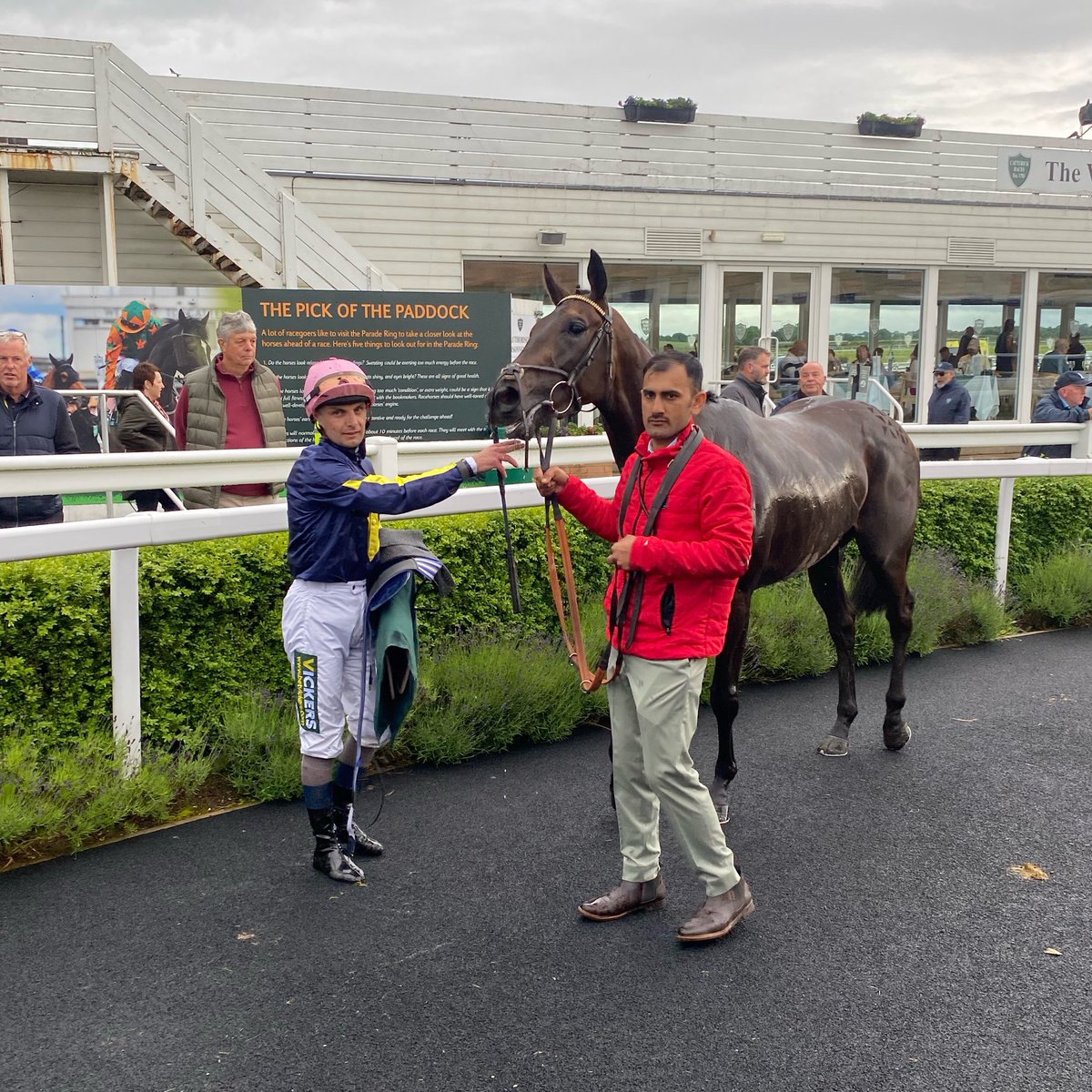 CatterickRaces's tweet photo. TWO COMMANDERS and @connorbeasley9 win the Bowel Cancer Screening Programme Saves Lives Novice Stakes for @ebethellracing and owners Mr David Kilburn &amp; Mr Christopher Wright - congratulations! https://t.co/DiIyzjsELv