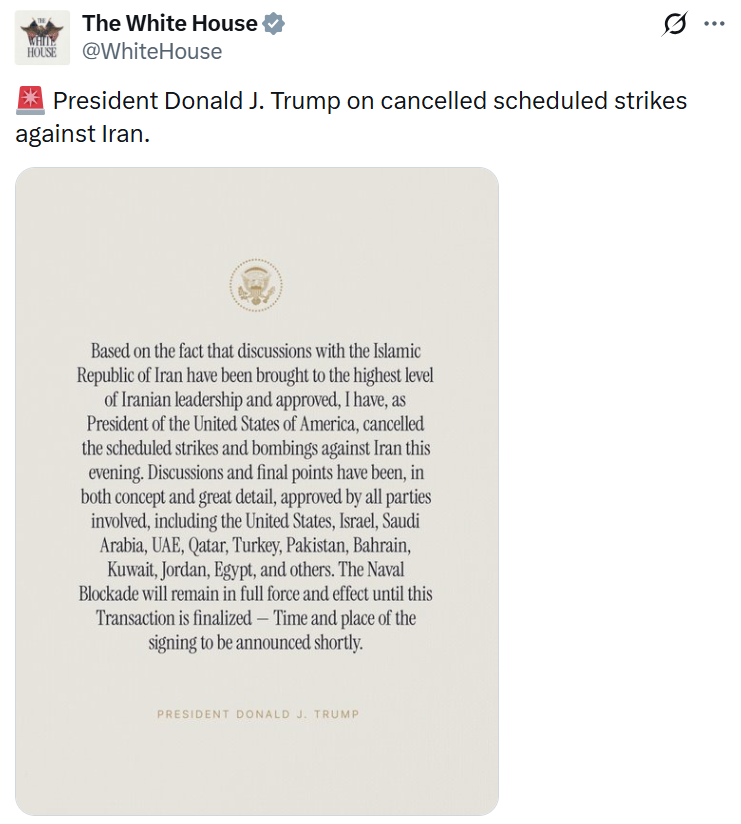 AwesomeNewsom's tweet photo. CONGRATULATIONS TO TRUMP ON BLOCKADING THE BLOCKADE OF THE STRAIT OF HORMUZ. IT TAKES A REAL MAN TO CLOSE A DOOR THAT'S ALREADY CLOSED. ALSO, CONGRATS TO DONALD ON LOSING THE WAR. EVERYONE THOUGHT IT WOULD TAKE YEARS, BUT DONALD LOST IT IN 100 DAYS. I SMELL A PEACE PRIZE. https://t.co/KIJDUMe525
