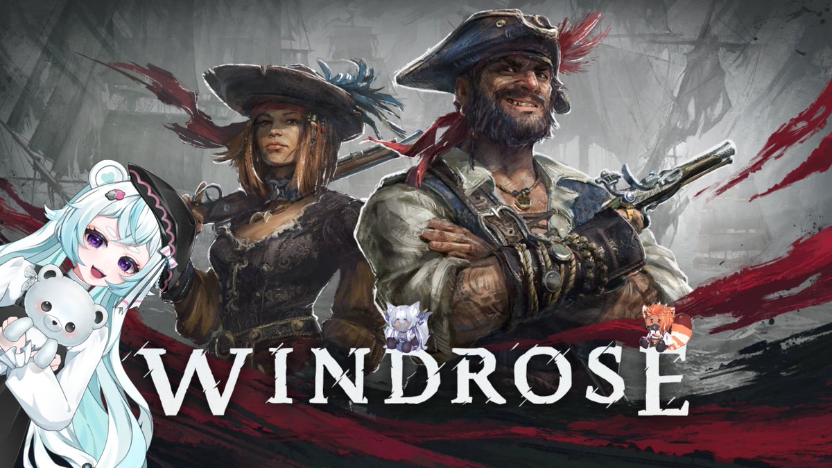 Bearrelroll's tweet photo. I will be live on Twitch in an hour playing some Windrose with friends. I hope to see you there! https://t.co/0R0hXhigH0