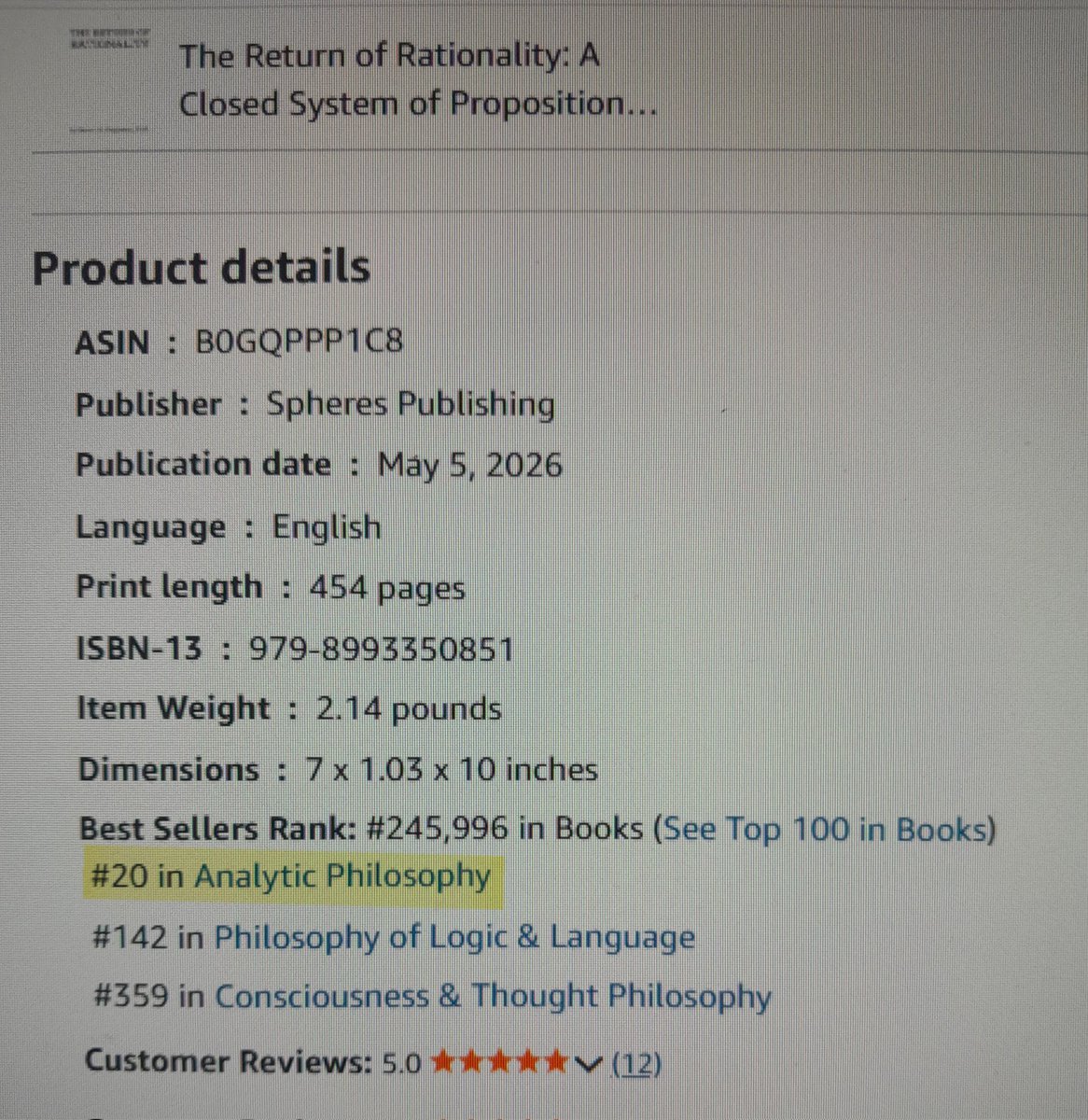 StevenAStegeman's tweet photo. @itsdespues Thanks, friend! 🤗  I am still pinching myself that the #RoR is on the rankings list around Ludwig Wittgenstein's CLASSIC, "The Blue and Brown Books", which I was assigned to study in one of my philosophy classes ...
... 🌚 many 🌛 moons 🌜 ago 🌝 ...
... as an UNDERGRAD! 😳 https://t.co/caer52p2Am