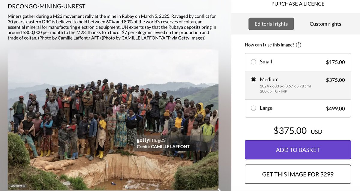 Conspiracygl's tweet photo. Global Witness Exposed 2/2

- In its attempt to promote false allegations against Rwanda in its latest "report" on supposed "smuggled coltan to Rwanda" (using #AFC_M23), @Global_Witness
manipulates the report with its cover image, which was taken by @Camillaffont, journalist at @AFP based in #Kinshasa, who travelled to #Rubaya in March 2025. (Image #1 below). This photo shows two armed M23 (ARC) soldiers in the Rubaya area.

- The description below the photo is false. It does not show, as it claims, "M23 soldiers at the mining pits in Rubaya." What we see here are not mining pits but an inactive mining site, several kilometers away from the mine where coltan is being extracted. Our CTGL team visited the active coltan mines in Rubaya in February 2025 (around the same time when this photo was taken by Camille Laffont). An active mine, every day of the week, has thousands of miners extracting coltan that are highly visible from that distance. A simple picture comparison between an active and non-active extraction site can show the manipulation here done by GW. (see the CTGL reports on Rubaya included below)

- Through this image selection and description manipulation, GW is claiming that M23 soldiers are controlling the mines, forcing people to extract coltan, (and then smuggling the minerals to Rwanda), as well as, overlooking the coltan mining business, while threatening and beating the miners (as the rest of the description of the GW interactive map image is claiming).

- Yet, #AFC_M23 has issued a statement (Image #3 and #4 below), published by its spokesperson @LawrenceKanyuka on his official X account on May 7, 2024, in which it is ordered that all "members, officers, and political and military personnel of the AFC" are "prohibited" from "exploitation and commercialization of mineral substances identified in the liberated territories."

- The two soldiers seen in the cover photo are located far away from the mining site and are securing the surrounding zone from potential attacks by #FDLR_Wazalendo and other sources of insecurity that Rubaya residents were subjected to before. The Rubaya residents, and miners alike, have confirmed to us during our visit to Rubaya, that they finally feel safe since the arrival of #AFC_M23, and that they can now do their mining activities without feeling at risk.

- In addition, as ordered by the Coordinator of AFC, @CNangaa in the signed statement, children are prohibited from accessing the mining sites. Yet GW is showing a photo of children (on p. 9) who were mining before #AFC_M23 took control of Rubaya, thus misleading its readership claiming that children are mining on the watch of AFC/M23.

- Our CTGL team, like all the journalists having visited Rubaya since AFC_M23 took control of the area, confirm never having seen any M23, nor any armed element, nor children in the mining pits or near the extraction sites.

- It is also to be noted that Camille Laffont (the author of the GW "report" cover photo) routinely misleads his audience, by making false claims on the descriptions of his photos taken in Rubaya, like the one here manipulated by GW. In fact, Camille Laffont, during his visit, has not accessed the mining pits nor come near the active coltan extraction site.

- In image #2 below (taken from Camille Laffont's Getty Images account), we can see simple Rubaya residents (not miners), mainly women and children, walking in the area (not at the mining site), carrying their sticks used for balance in the rocky and mountainous Masisi region where Rubaya is located. While they are not in an active mining site, Camille Laffont uses the following description for his photo: "Miners gather during a M23 movement rally at the mine in Rubaya". Not only these are not miners, but as we can see, there are no M23 in this picture, so there is no "M23 rally" here.

In conclusion, what the #CTGL_FactCheck team has demonstrated is only a fraction of the disinformation, false claims and mistruths that @Global_Witness has used to craft its false report, in an attempt to demonize Rwanda and #AFC_M23 without any scientific credibility.

For more information regarding the situation since the arrival of AFC/M23, check our reports on Rubaya:
https://t.co/wCBId2MSIx
https://t.co/8yMpWzB6hh