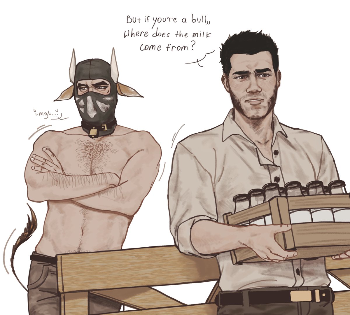SStrayMr's tweet photo. Talk about milk.... (cow farm au)

#hesh #davidwalker #kickcod #callofduty #codghosts https://t.co/cHbojqE5jq