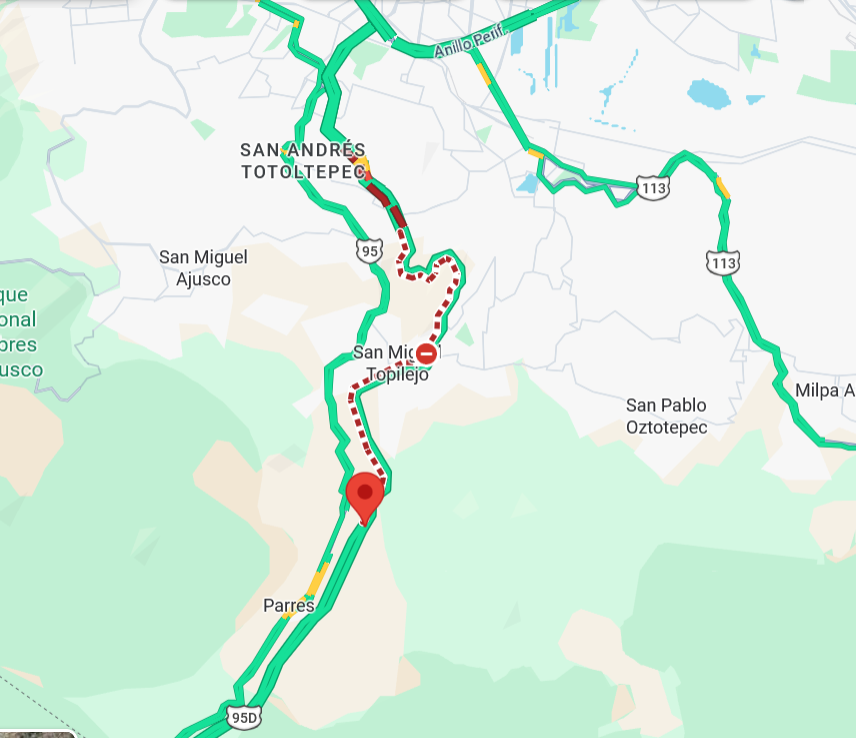 YaneliMeza's tweet photo. @CAPUFE 
Buenas tardes
Saben por que se encuentra en el trafico en Clinica26 IMSS calle Tlaxcala, 5R4W+WX, Tlalpan, 14904 La Loma, CDMX, Mexico Coordenadas: 19.15764213746144, -99.1555566820541? https://t.co/TEQzjUkaJY