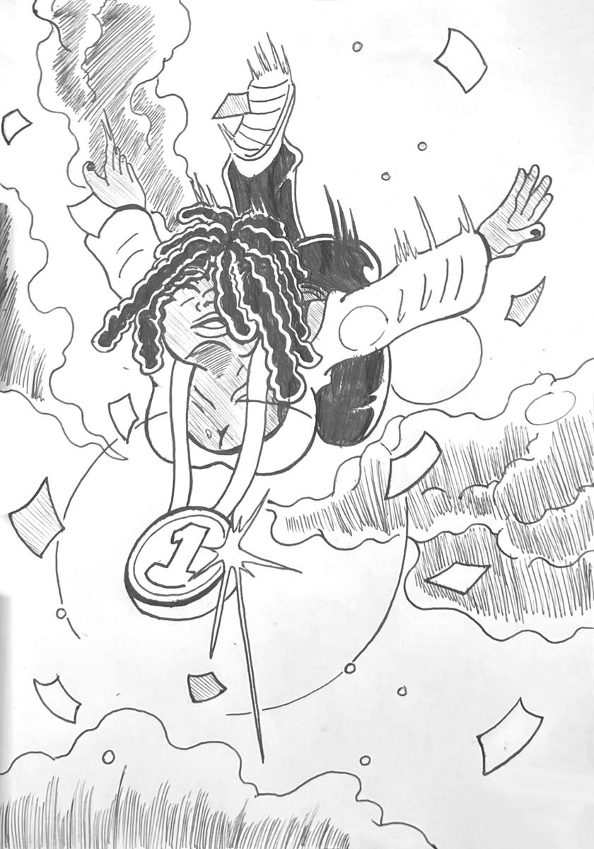 Endymated's tweet photo. Inktober 52' 2026 : 23 Flip

"Wohooo! Up yours!"

#inkdrawing  #illustration #artists #AnimeVibes #artistoftwitter https://t.co/f0VQZ56FHx