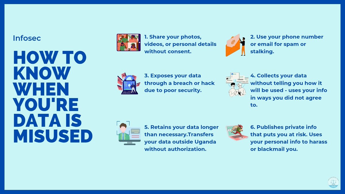 ucpaUG's tweet photo. What Counts as a Personal #DataPrivacy Violation?

You may have grounds to report a violation if anyone, any company, institution, or digital platform does any of the following without your permission: https://t.co/ODeWmrFxSx