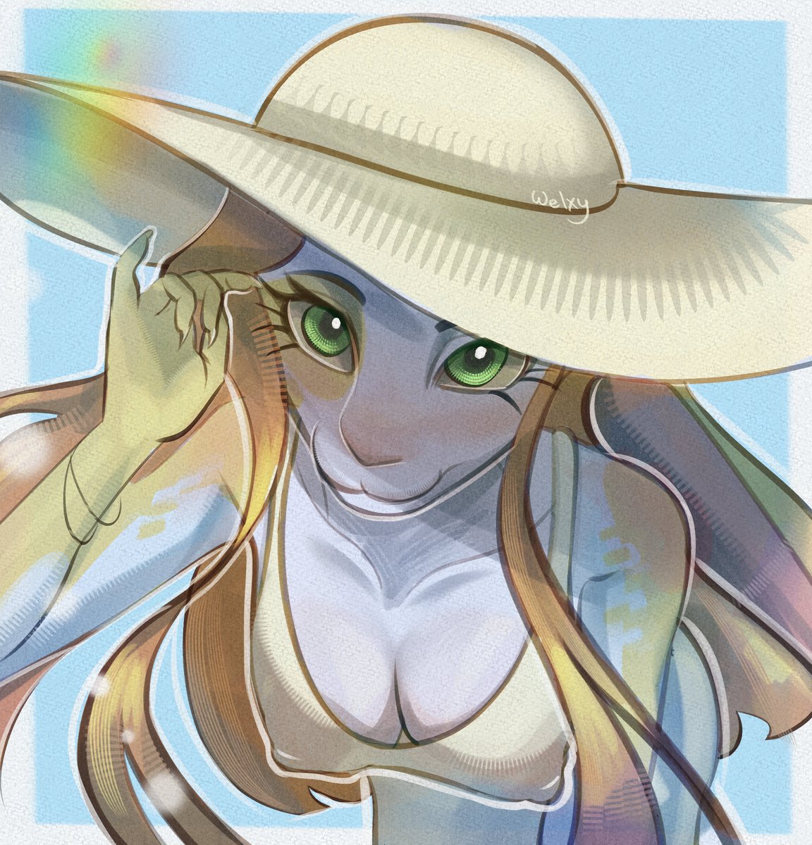 We1xy's tweet photo. Summer vibe! It's getting hotter...
#furryart #furry https://t.co/ibVf9XghKM