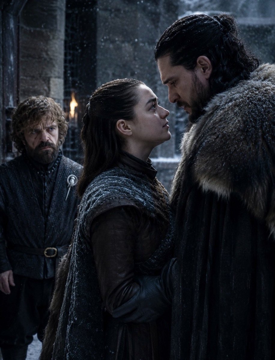 KingTargaryenn's tweet photo. El destino de Game of Thrones estuvo a punto de ser completamente diferente.

En los planes originales de George R. R. Martin, Jon Snow y Arya Stark estaban destinados a enamorarse el uno del otro.

Según las notas iniciales del autor, ese romance iba a convertirse en una de las tramas más importantes de toda la saga y marcaría el destino de ambos personajes durante años.

Pero la cosa no terminaba ahí.

Tyrion Lannister también se enamoraba de Arya.

Y sus sentimientos acabarían desencadenando una intensa rivalidad con Jon, creando un triángulo amoroso que podía cambiar por completo la historia.

Con el tiempo, Martin descartó esta idea y reescribió gran parte de la trama hasta convertir a Jon y Arya en la relación que todos conocemos hoy.

Sinceramente, cuesta imaginar el caos que habría provocado esta versión entre los fans.

¿Te habría gustado ver esta historia o crees que Martin hizo bien en eliminarla?