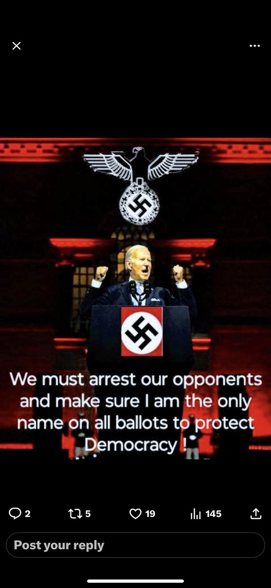 JonAV8tor's tweet photo. @StevenR14415997 @SnellWilli4544 @commons96055467 @Doxyma That was Joe on Sept 1. 2021. 
His Nuremberg speech https://t.co/3gvjUvqB4d
