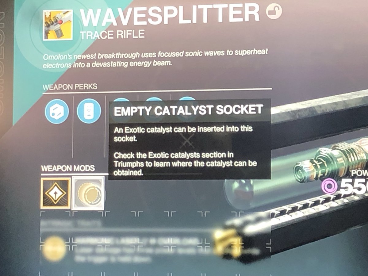 ImTheRealFazare's tweet photo. @Destiny2Team Don’t know if you guys have this on your list of bugs but I never got the catalyst yet it says I have completed it. https://t.co/S7g2UeMbD6
