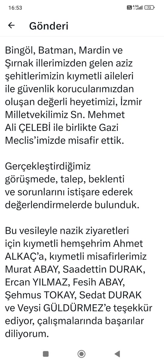 TuranOner_21's tweet photo. Selçuk Ailesi Doğu ve Güneydoğu bölgesindeki il başkanlarımız Sn.@TatarArslan  Vekilimiz ile görüşerek Güvenlik Korucuları   özlük ve sosyal haklarında düzenlemeleri talep ettiler. Sağolsun   Sn. Vekilimiz ve bölge vekilleri sessiz  kalmayıp destek verdiler.
@AhmetAl46108298 https://t.co/LDNp5gaedP