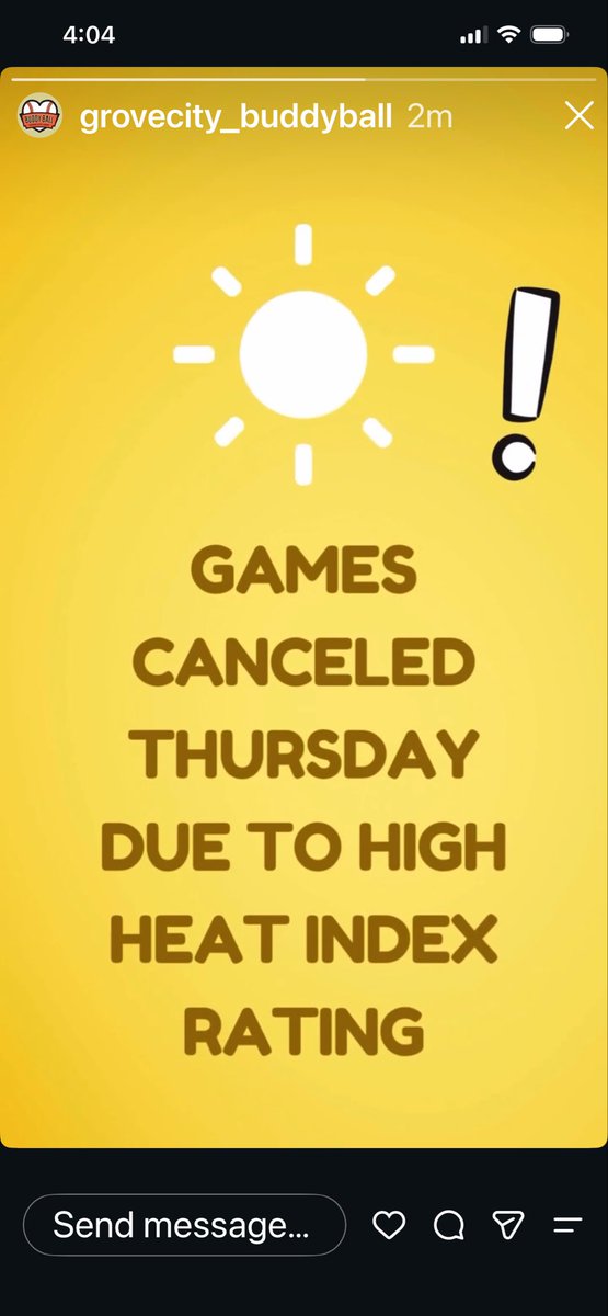 GCBuddyBall's tweet photo. Advanced League Games cancelled tonight https://t.co/653USPbu9L