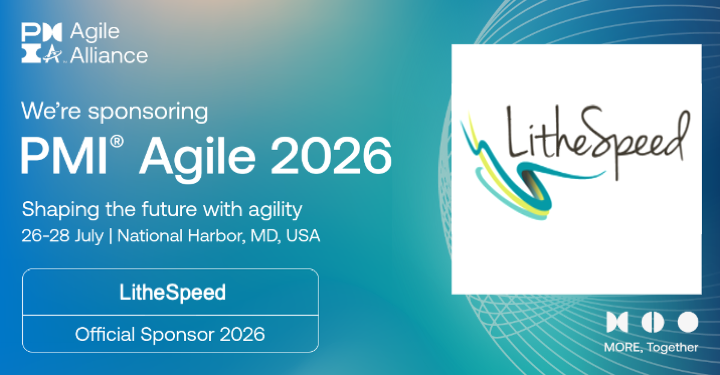 lithespeed's tweet photo. 🎉 LitheSpeed is proud to be a sponsor of PMI Agile2026!

🎤 And don't miss sessions from our own Sanjiv Augustine and Bob Payne.

See you in July!

#PMIAgile2026 #agilealliance #businessagility #productoperatingmodel #valuemanagement #responsibleAI #leadership #digital https://t.co/PUMGvbCUGj