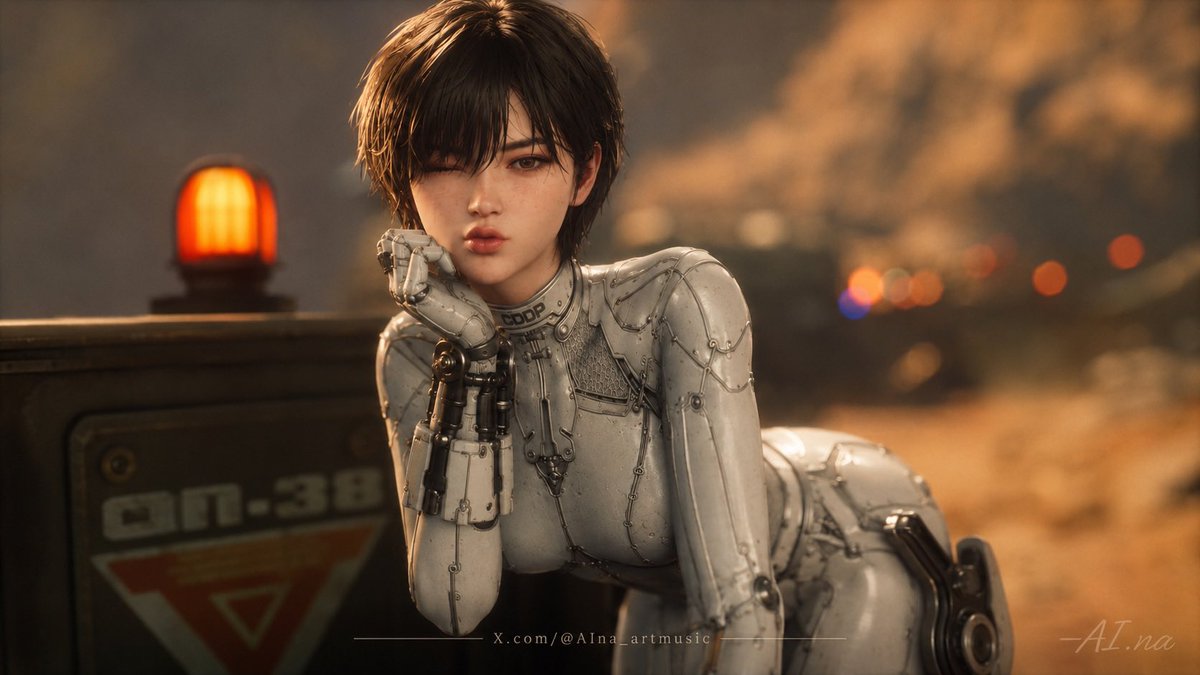 AIna_artmusic's tweet photo. Paper 2 Evie is just too cute doing Eve’s pose. 😭✨

The serious combat suit.
The tiny wink.
The peace sign.
The “I can still destroy Naytiba after this selfie” energy.

Eve’s pose, Evie’s charm.
This combo works way too well.

#Evie #Eve #StellarBlade #StellarBlade2 #StellarBladeBLOODRAIN #ShiftUp #Gaming #AIart #fanart #AIna_artmusic