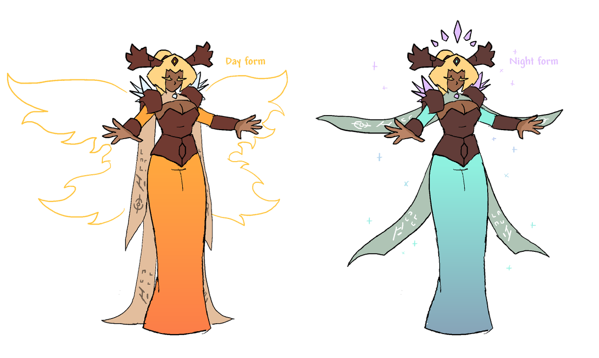 ShoxLightning's tweet photo. Her forms aren't based on the time anymore idk what else to call them #calamitymod https://t.co/gFeoTm1Pzb