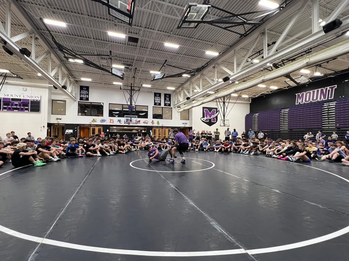 MountUnionWW's tweet photo. 200 plus to kick off camp session 1! Thank you to all our wrestlers and coaches attending! Let’s have a great three days!! https://t.co/zrlSPu1dvS