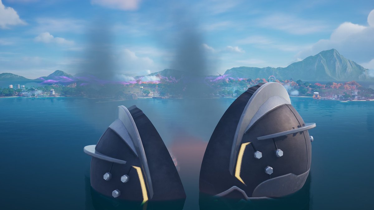 FortTracker's tweet photo. #Fortnite Dark Voyager's Dark Harvester Tracking:

Date: June 6th, 6:40pm ET
Stage: 15

The Dark Harvester was split by the Looper, falling in 2 halves into the southern ocean. https://t.co/JQJQCaBnLl
