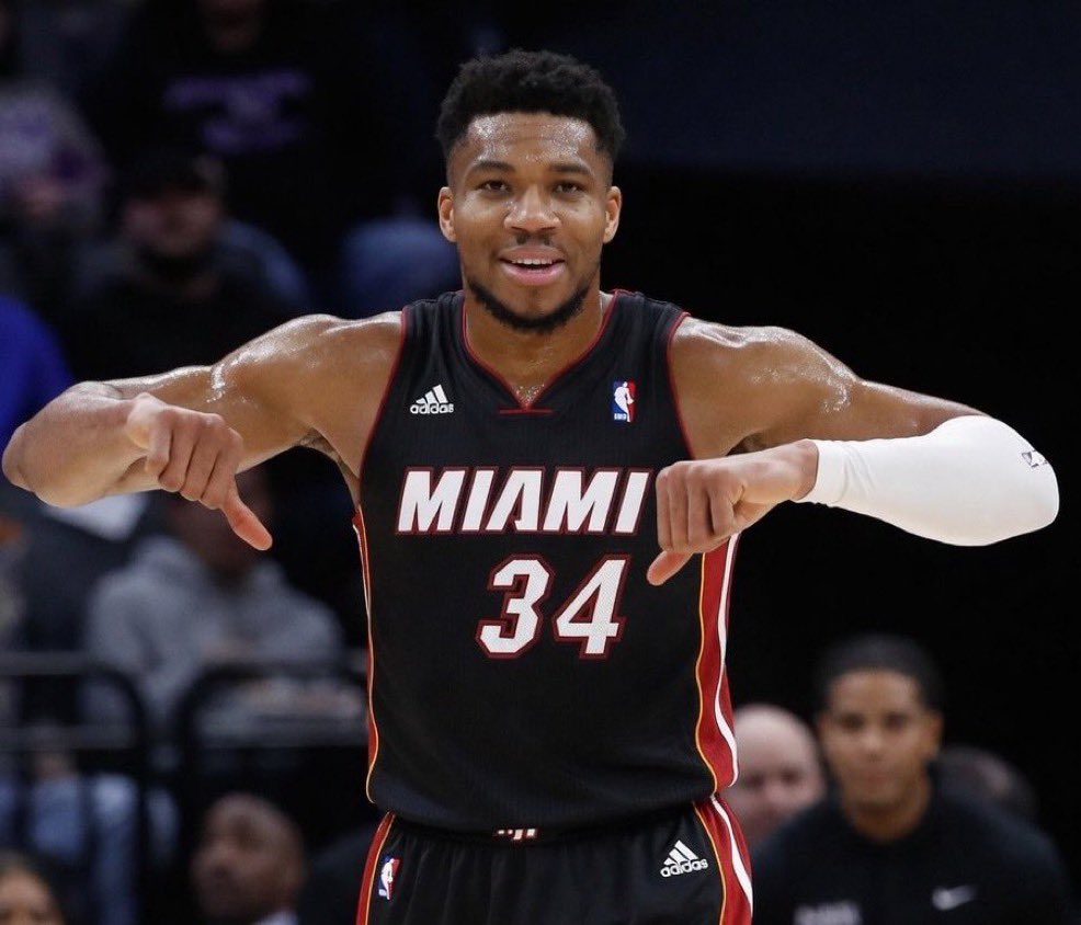 WadexFlash's tweet photo. Giannis Antetokounmpo still has Miami Heat as his PREFERRED trade destination.

Windhorst, Fischer, Amick, Simmons and KOC all expect Giannis to be dealt to Miami in the next week or so just before the draft.

Giannis has no worries about the Heat’s roster and is willing to sign an extension with them.