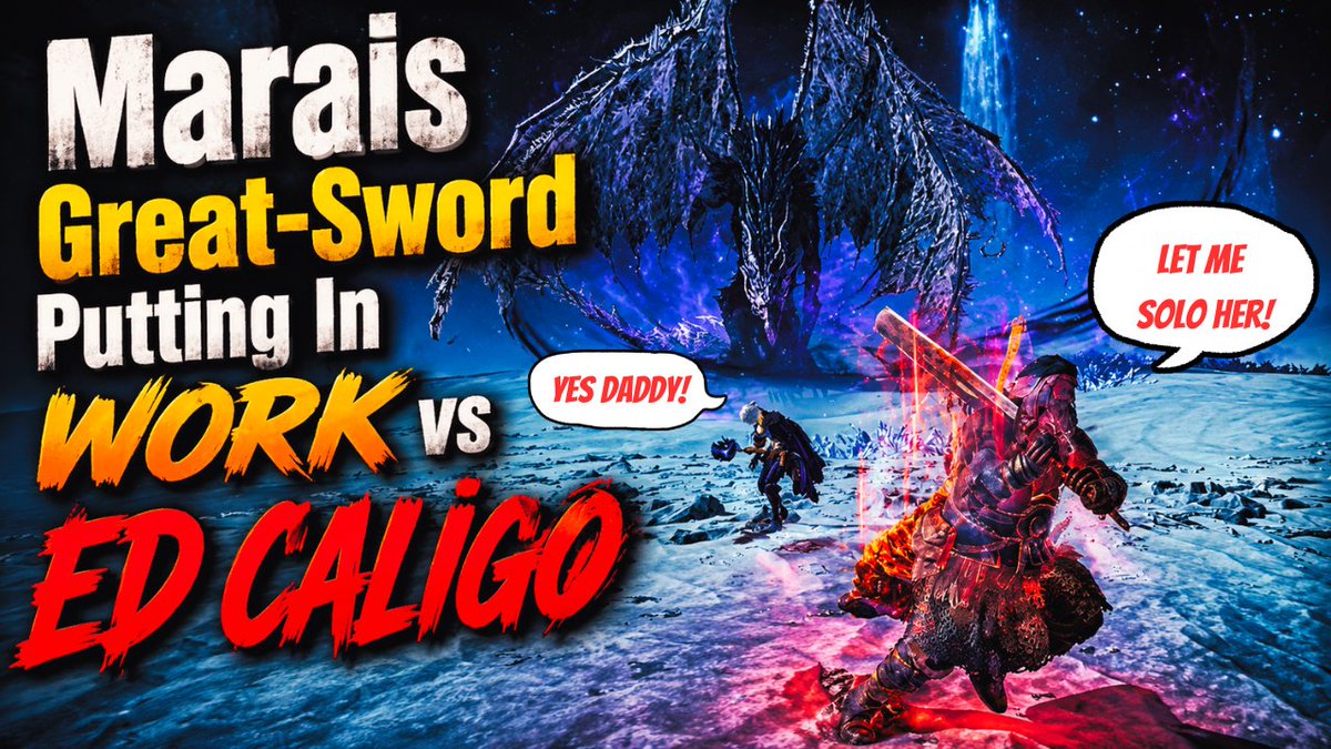 Audiente_'s tweet photo. Marais Great-Sword Putting In WORK vs ED CALIGO! https://t.co/3Kw0UmM8ww via @YouTube 
___________________________
#eldenring #nightreign #eldenringnightreign #fromsoftware #gamingvideos #gaming #xbox #eldenringgameplay #fypシ゚viral https://t.co/accG95Vy96
