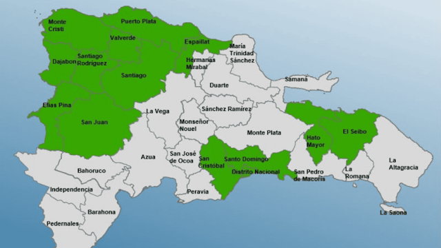 DiarioAzua's tweet photo. Alerta verde en RD: El COE eleva a 13 las provincias en riesgo por vaguada y onda tropical https://t.co/InowhxWesg @COE_RD https://t.co/6RhqfubQLS