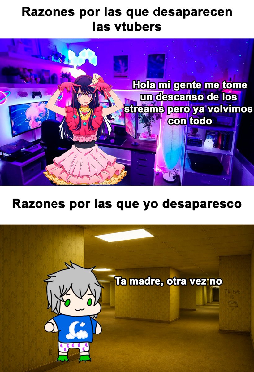 HanKa_Kun's tweet photo. Ta chida la movie de los Backrooms, vayan a verla causas!!!

#backrooms #meme #vtuber https://t.co/ezrccVHwdG